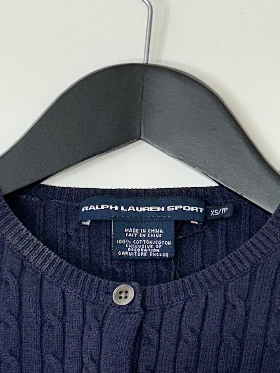 Ralph Lauren sport 네이비 케이블 니트 가디건 상품이미지6