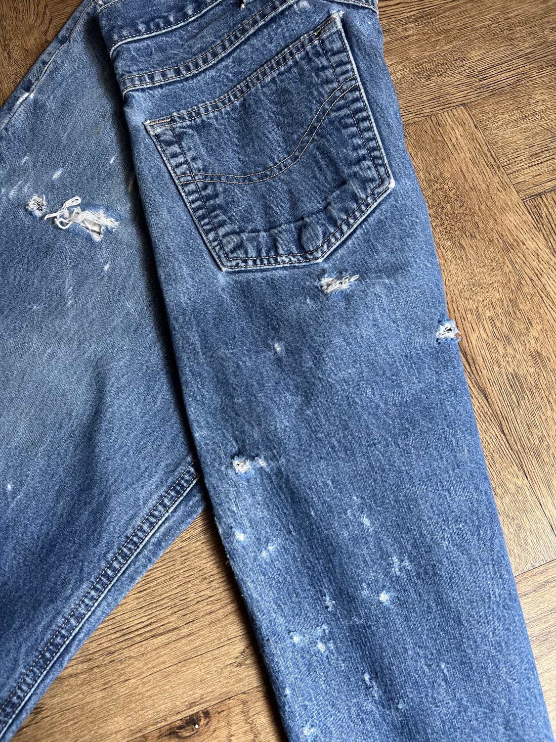 [38]칼하트FR USA 릴렉스핏 빈티지 데미지 데님 팬츠 상품이미지7