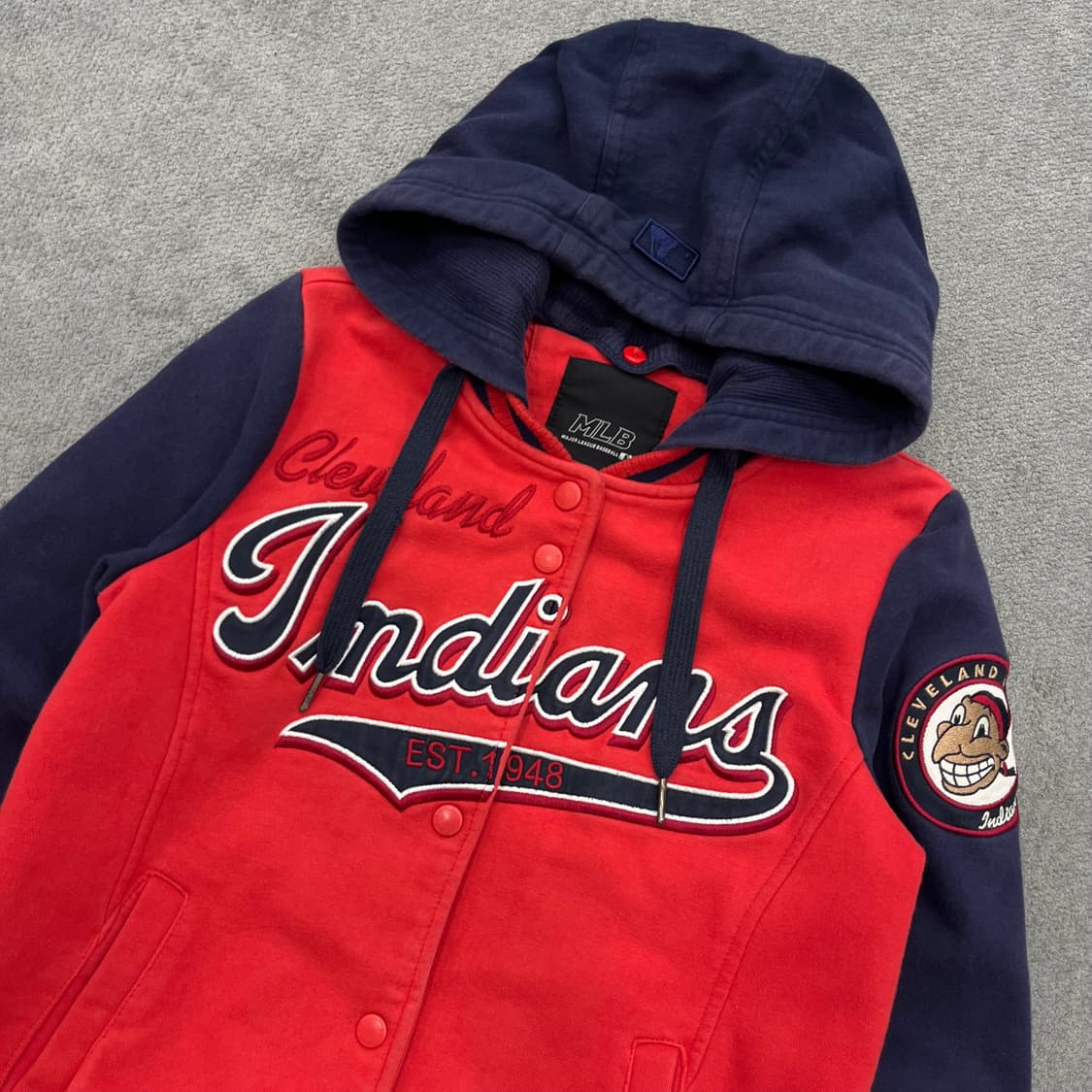 85 MLB 클리블랜드 후드 야구 점퍼 바시티자켓 상품이미지2
