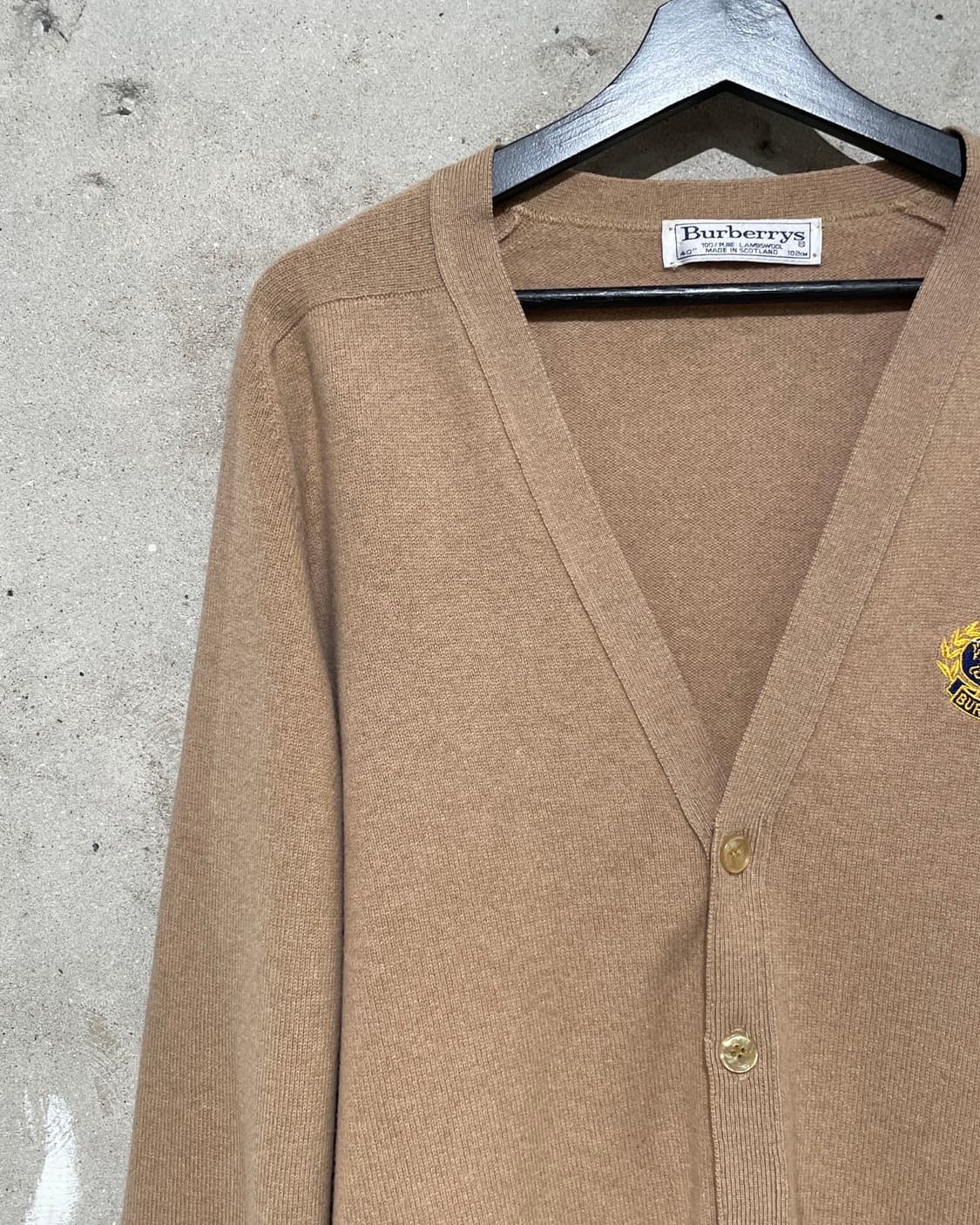 버버리 베이지 크래프트 로고 울 가디건 상품이미지2