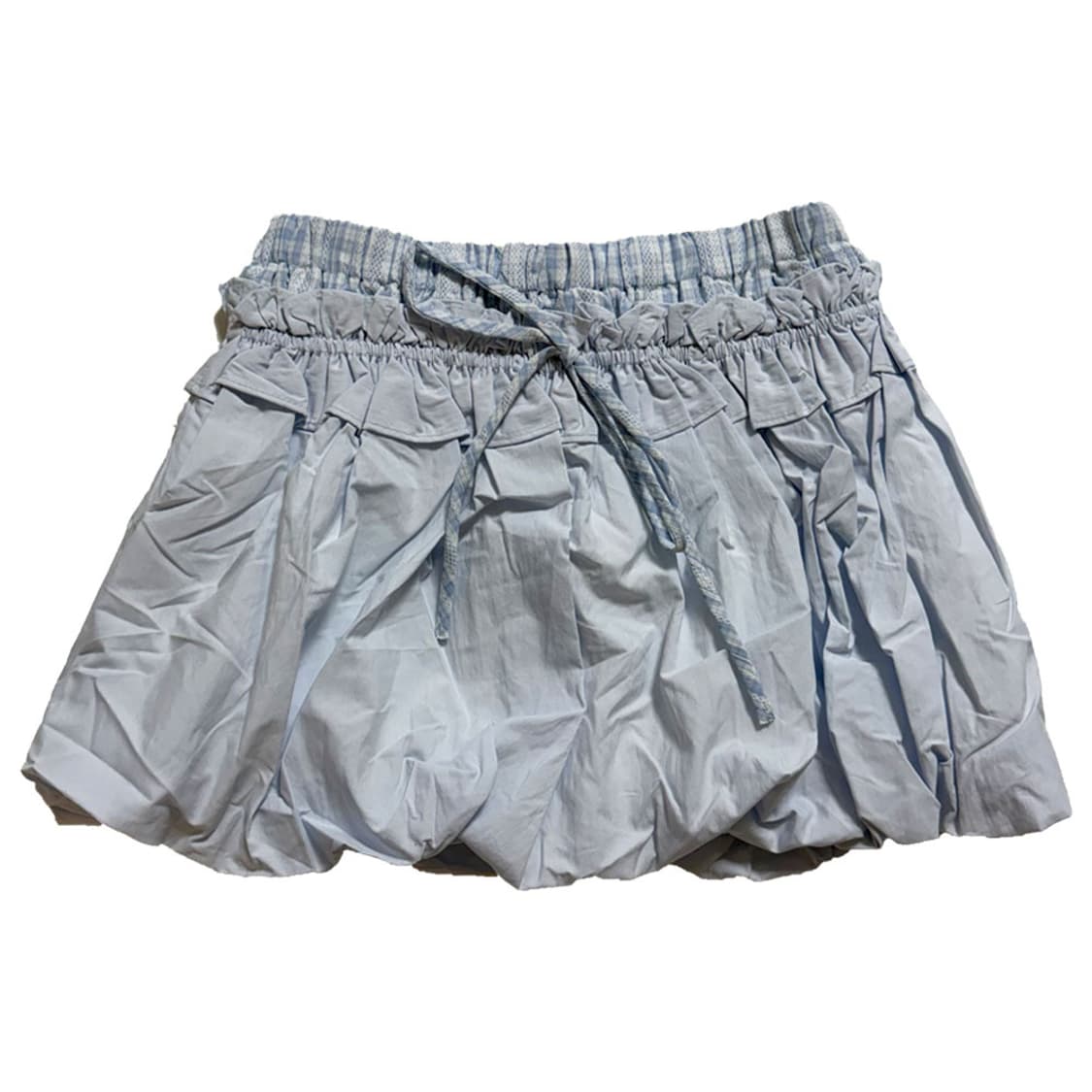 새상품 체크 펌킨 스커트 (소라) 상품이미지1