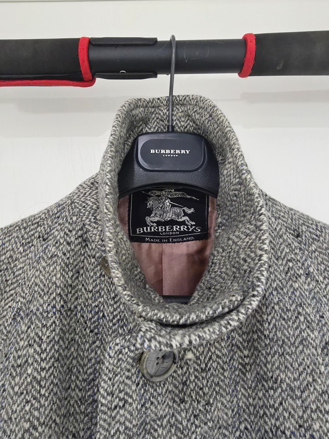 4-50s 버버리 트위드 발마칸 코트 상품이미지6