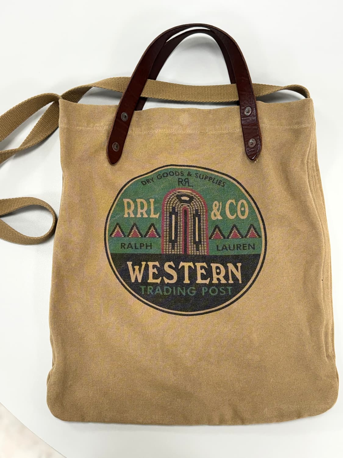 더블알엘 캔버스 토트백 상품이미지1