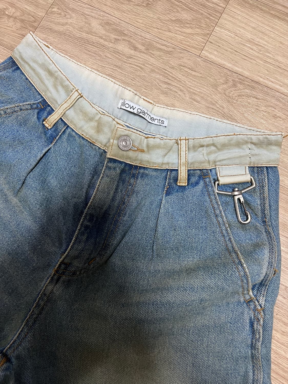 [slowgarmennts]슬로우가먼츠 더티 워싱 데님 팬츠 S 상품이미지3