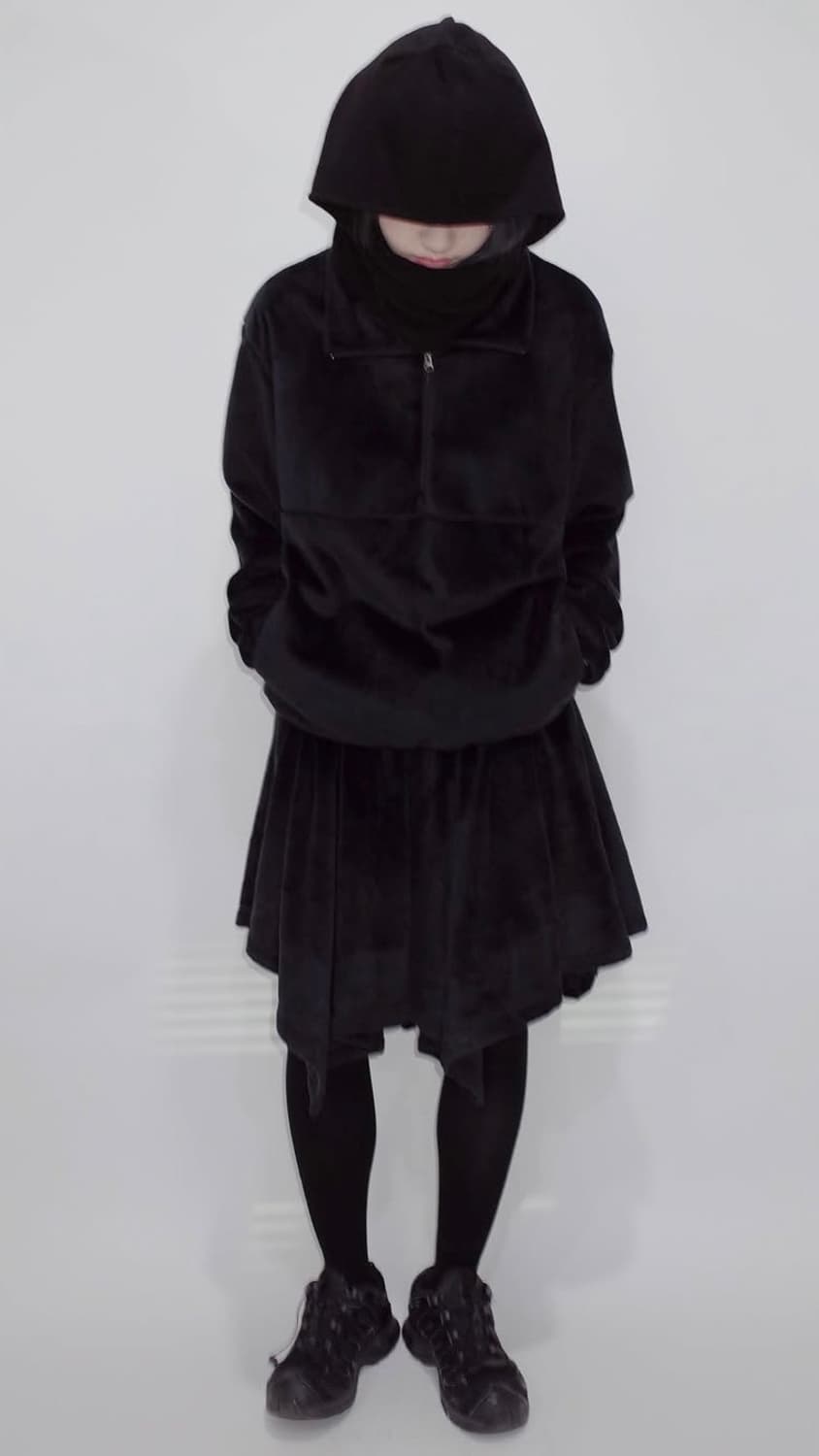 JICHOICOMFORT  FLEECE HOODIE SCARF 상품이미지3