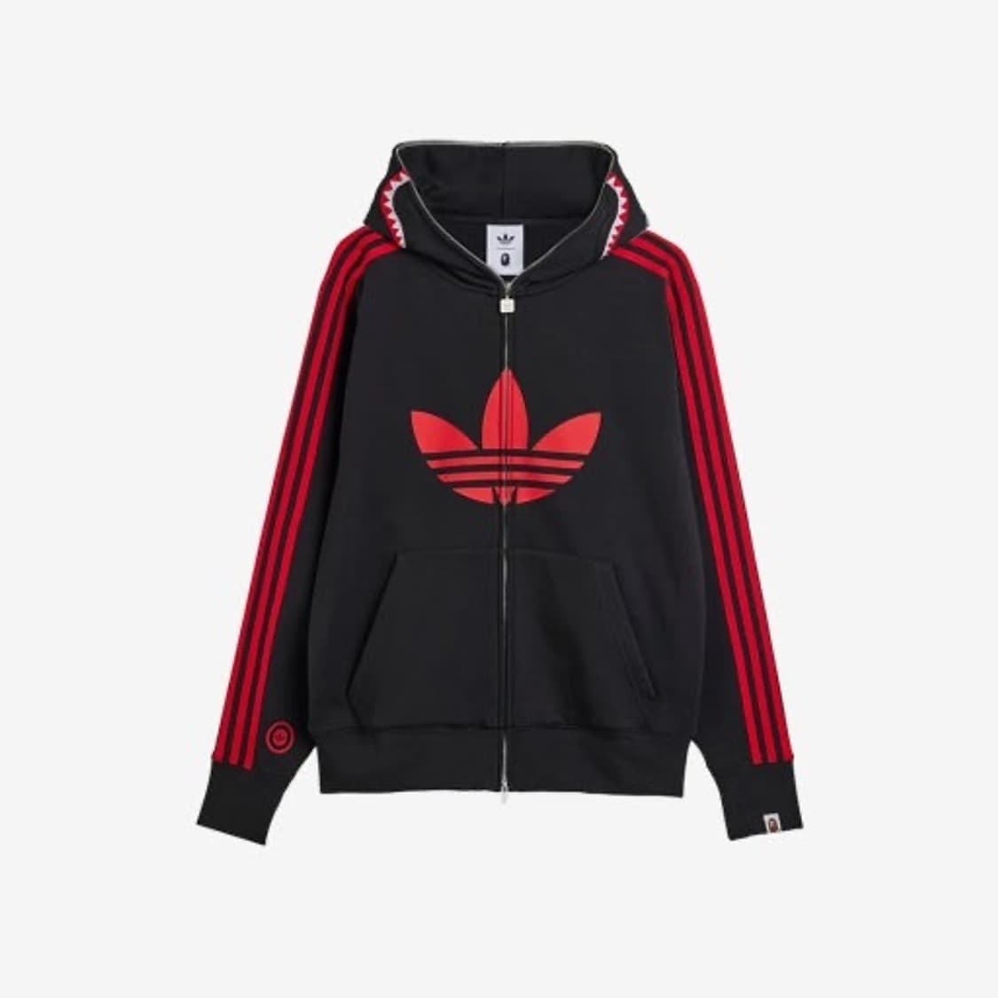 베이프 X 아디다스 콜라보 샤크 후드집업 상품이미지1