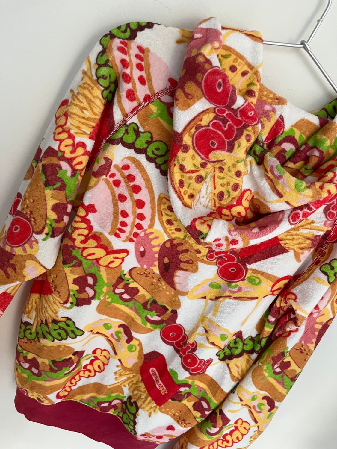 히스테릭 글래머 아카이브 햄버거 감자튀김 피자 타월 원단 후드집업 상품이미지5