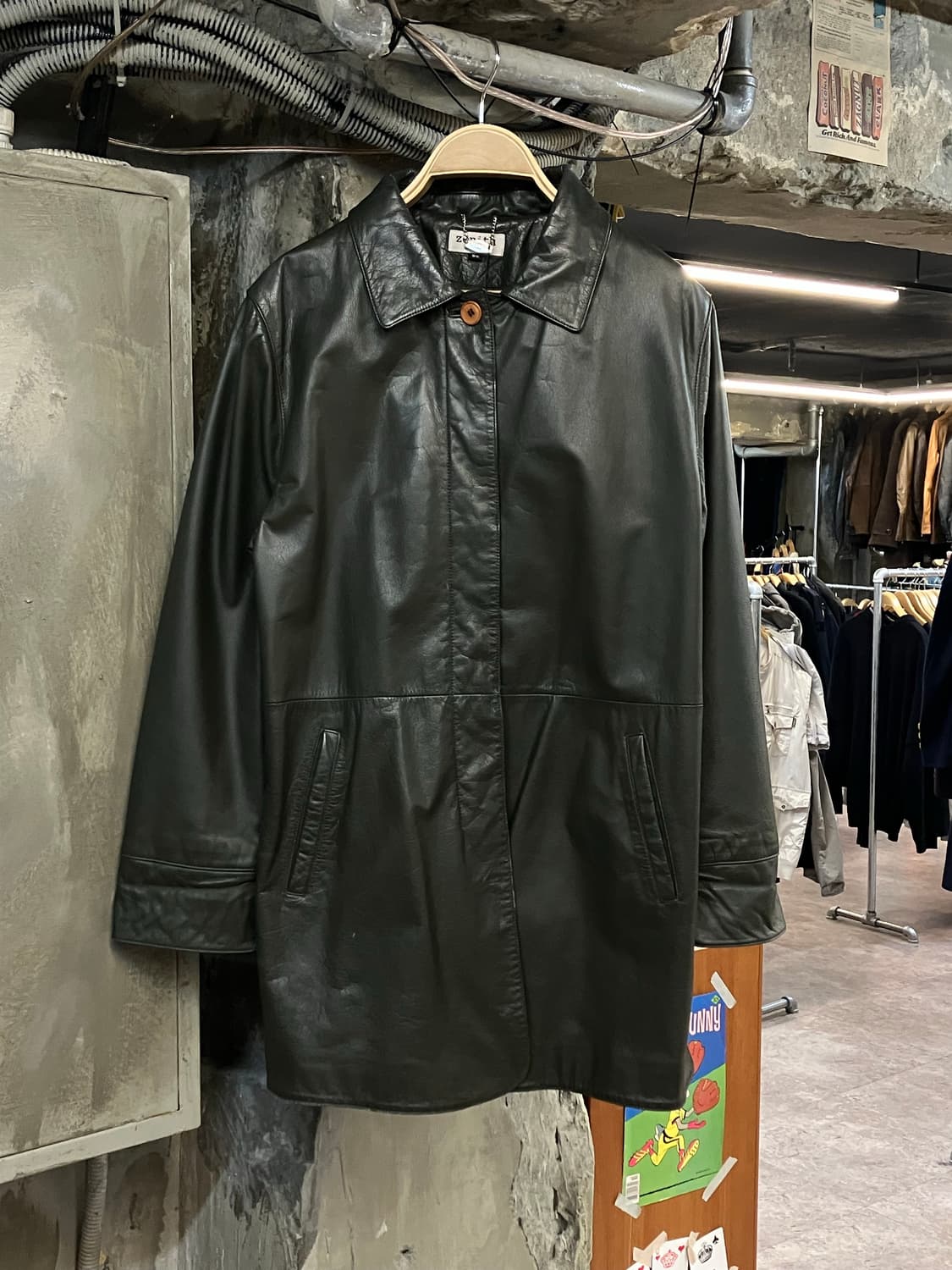 제니스 가죽 자켓 카키 88  #csz1902  상품이미지1