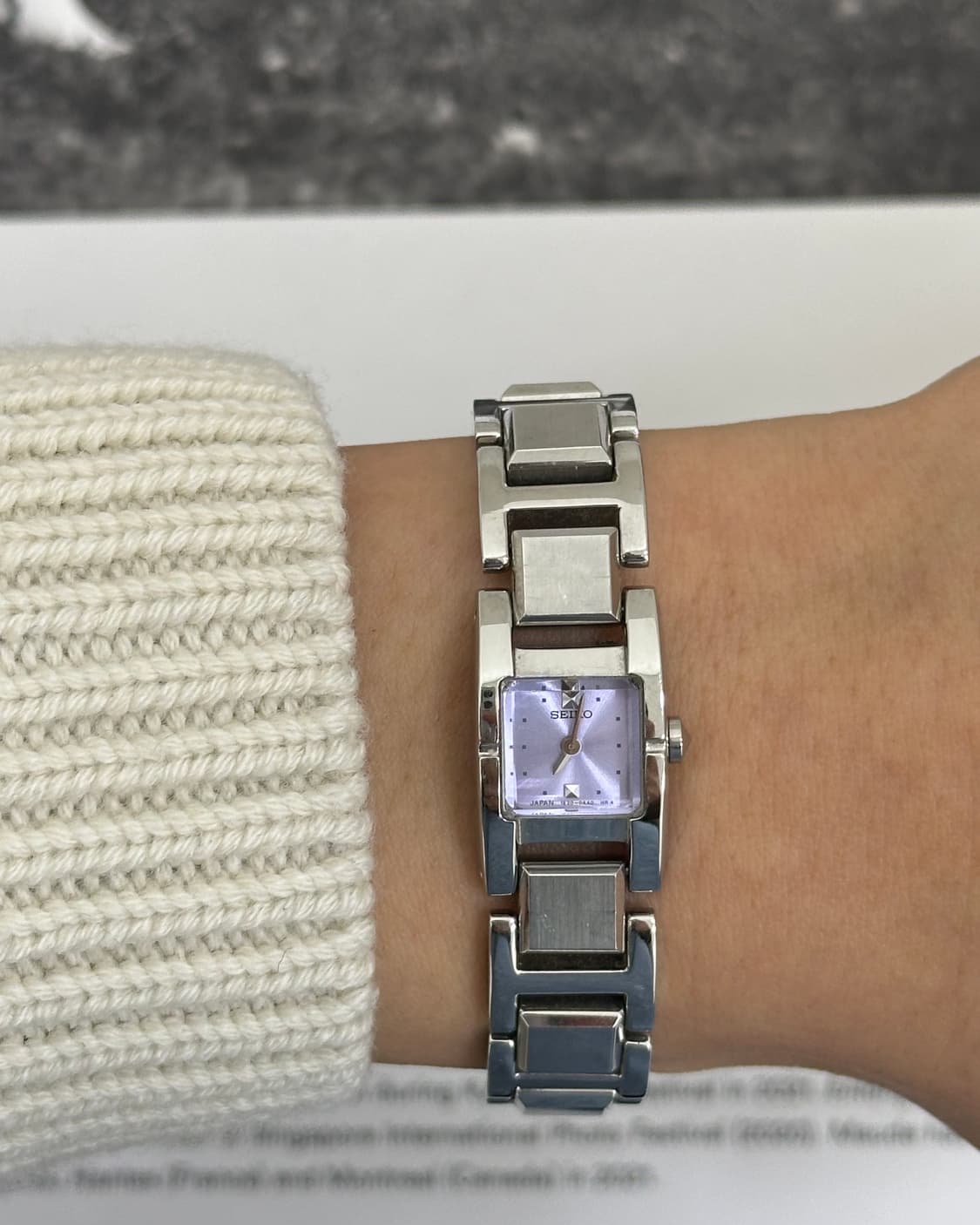 세이코 바이올렛 다이얼 쿼츠 여성 시계 상품이미지10