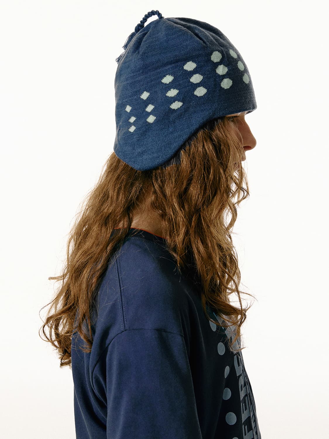 teket dot com tassel beanie blue 상품이미지6