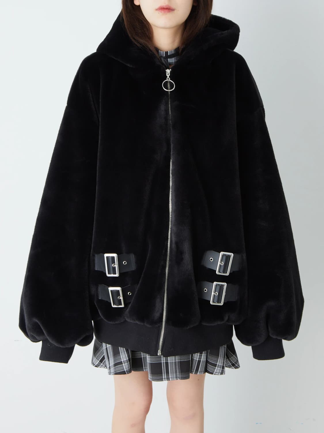 제이미 에에누케 퍼자켓 중성계 지뢰계 펑크 상품이미지1