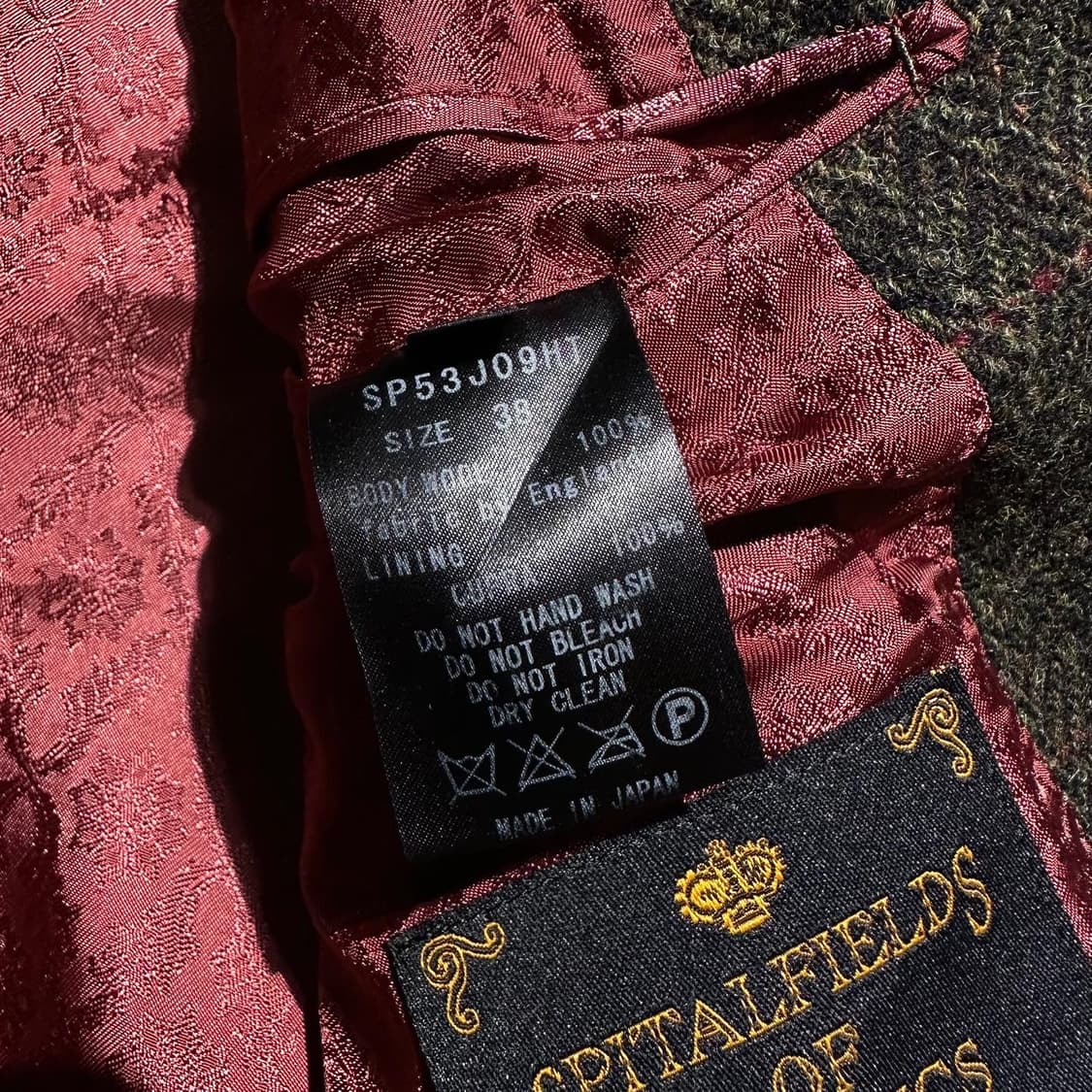 해리스 트위드 헤링본 체크 블레이저 상품이미지7