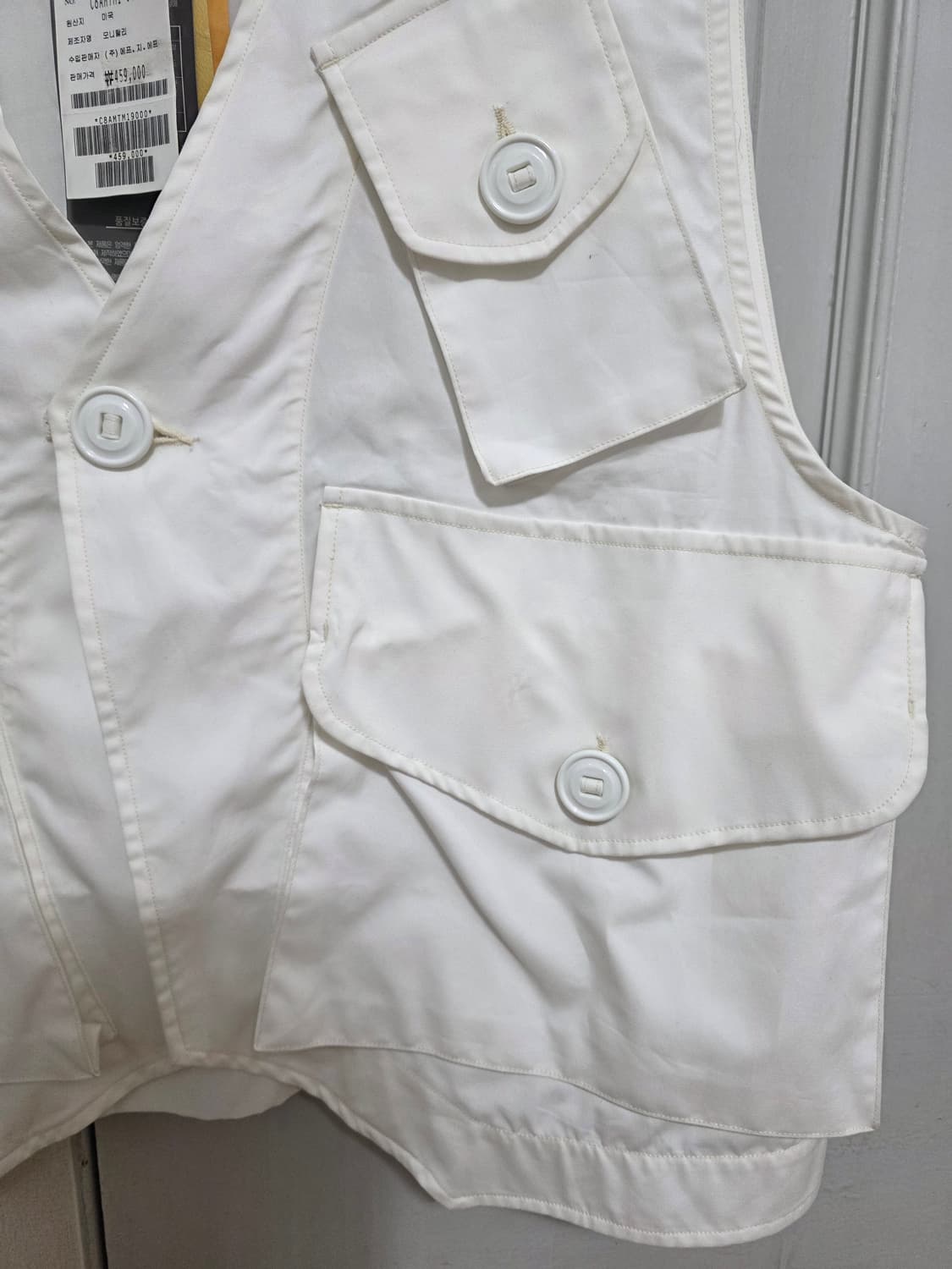 [새제품] 모니탈리 밀리터리 베스트 타입 C 화이트 상품이미지5