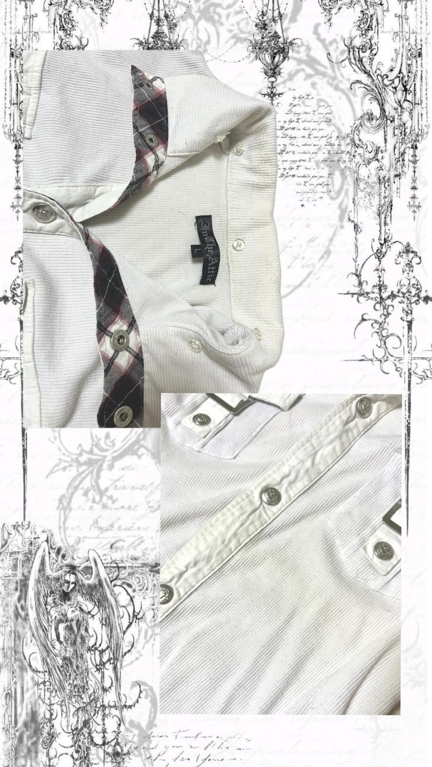 y2k 펑크 펑투케 알트 메시걸 반팔 셔츠 블라우스 상품이미지2