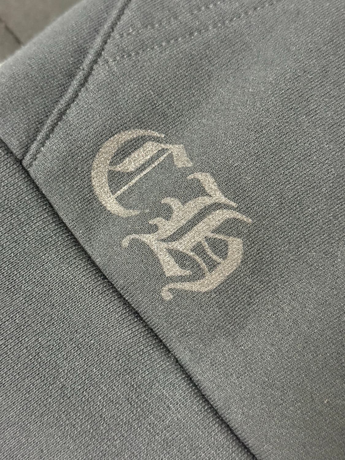 크롬하츠 버티컬 롱 플리스 집업 후드 블랙 L사이즈 시착만한 새상품 상품이미지7