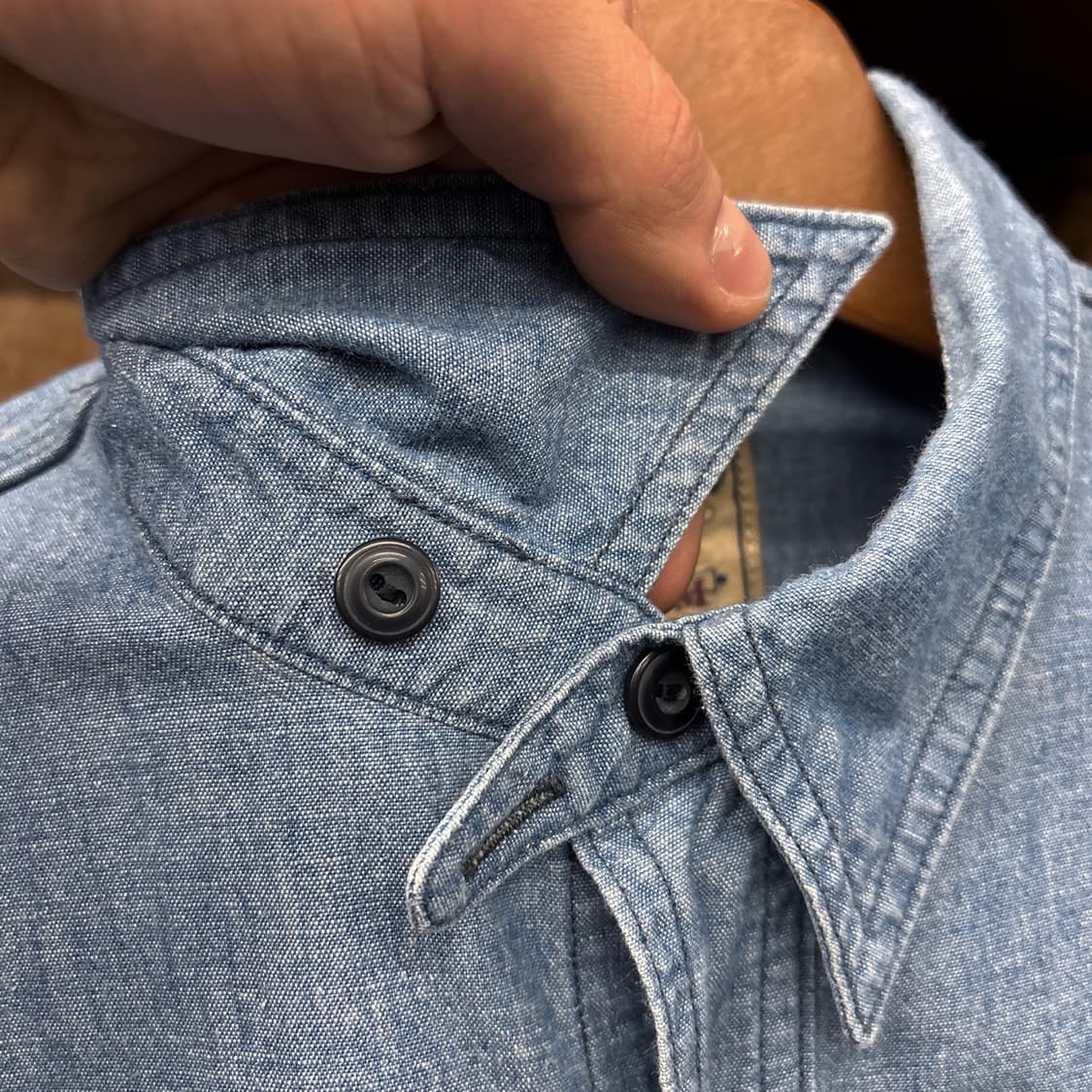 폴로 랄프로렌 빈티지핏 인디고 샴브레이 워크셔츠 N822 상품이미지6