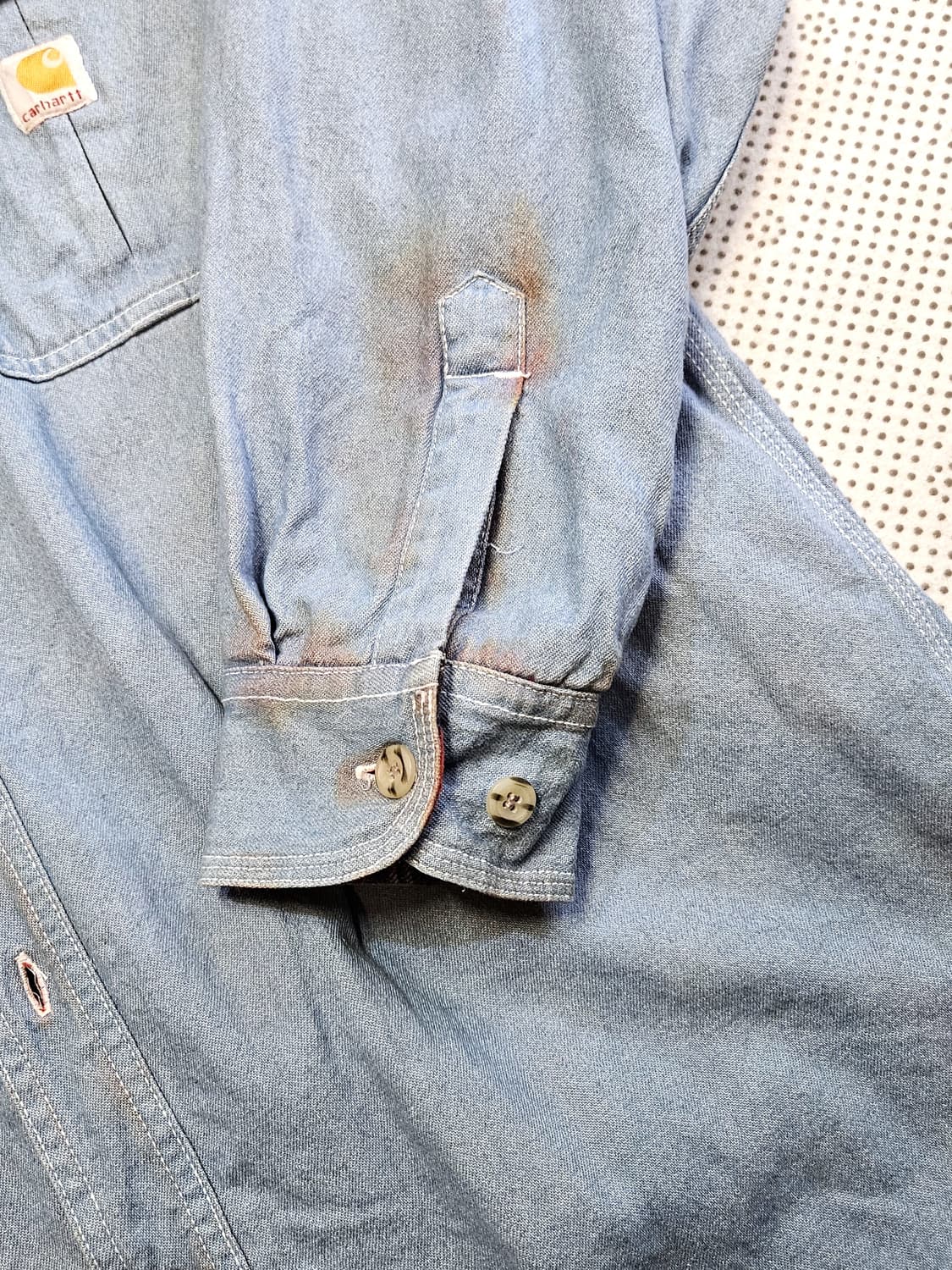칼하트 리워크 데님 플란넬 라이너 셔츠 자켓 상품이미지5