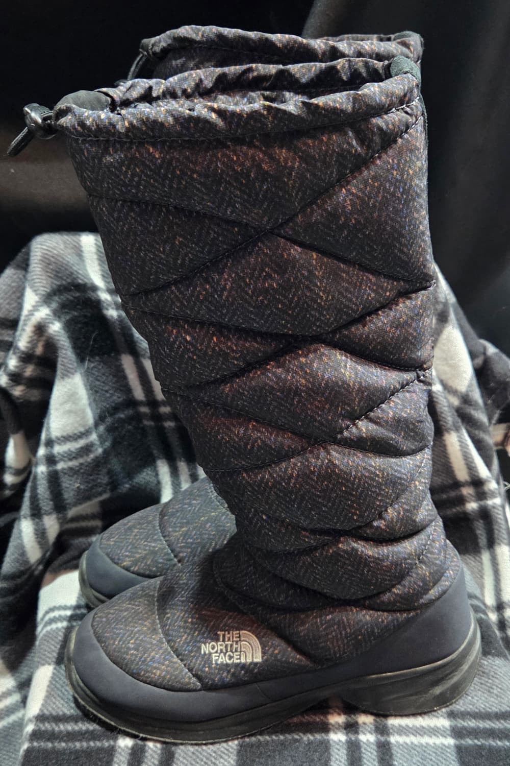 노스페이스 털 부츠 패딩 헤링본 롱부츠 상품이미지2