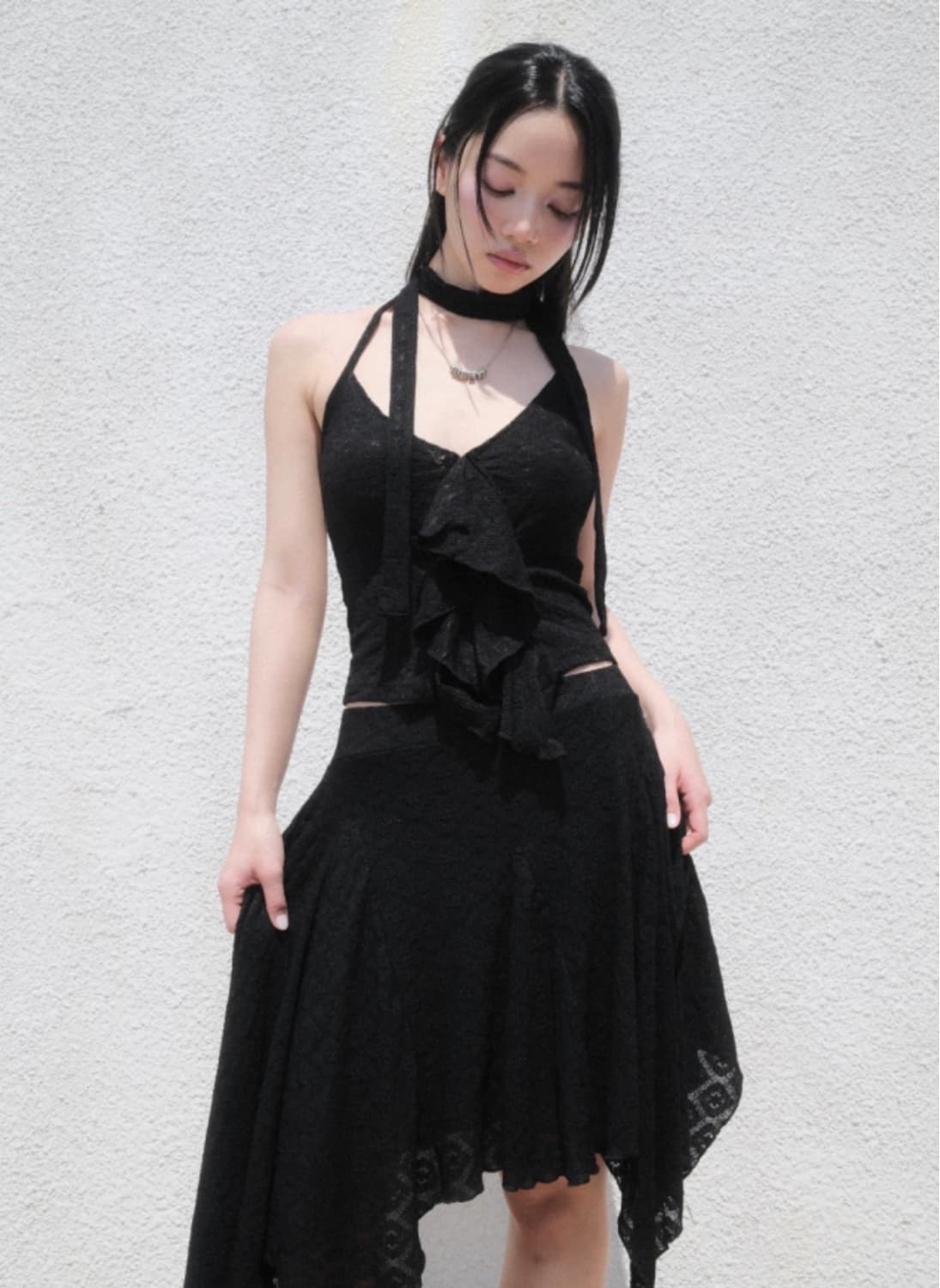 애즈온 sia unbalnce skirt 상품이미지3