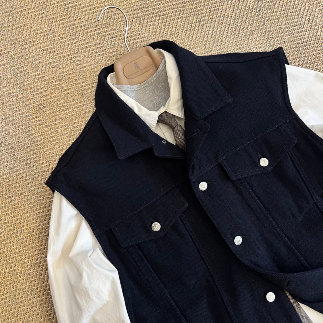 Dsquared2 디스퀘어드 이탈리안 최상급 멜튼울 트러커 베스트 조끼  상품이미지2