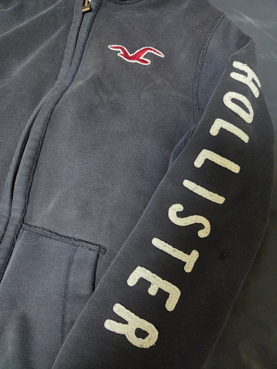 홀리스터 차콜 후드집업 상품이미지3