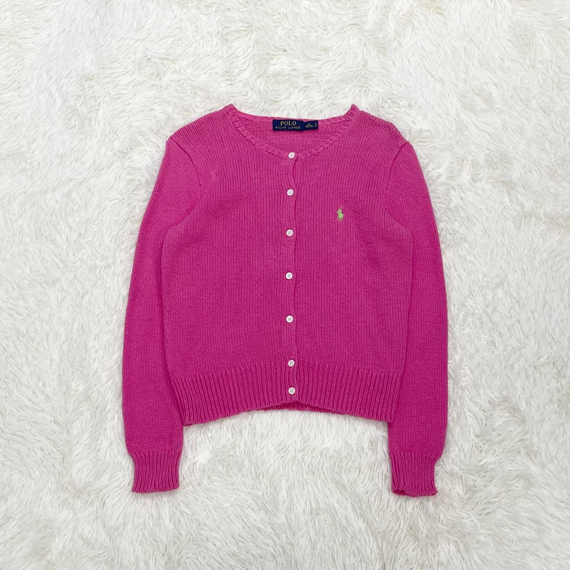 폴로 랄프로렌 포니 로고 코튼 라운드 가디건 니트 상품이미지2