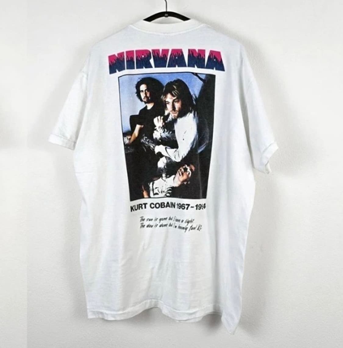 (rep) 빈티지 너바나 커트코베인 티셔츠 BR 상품이미지2