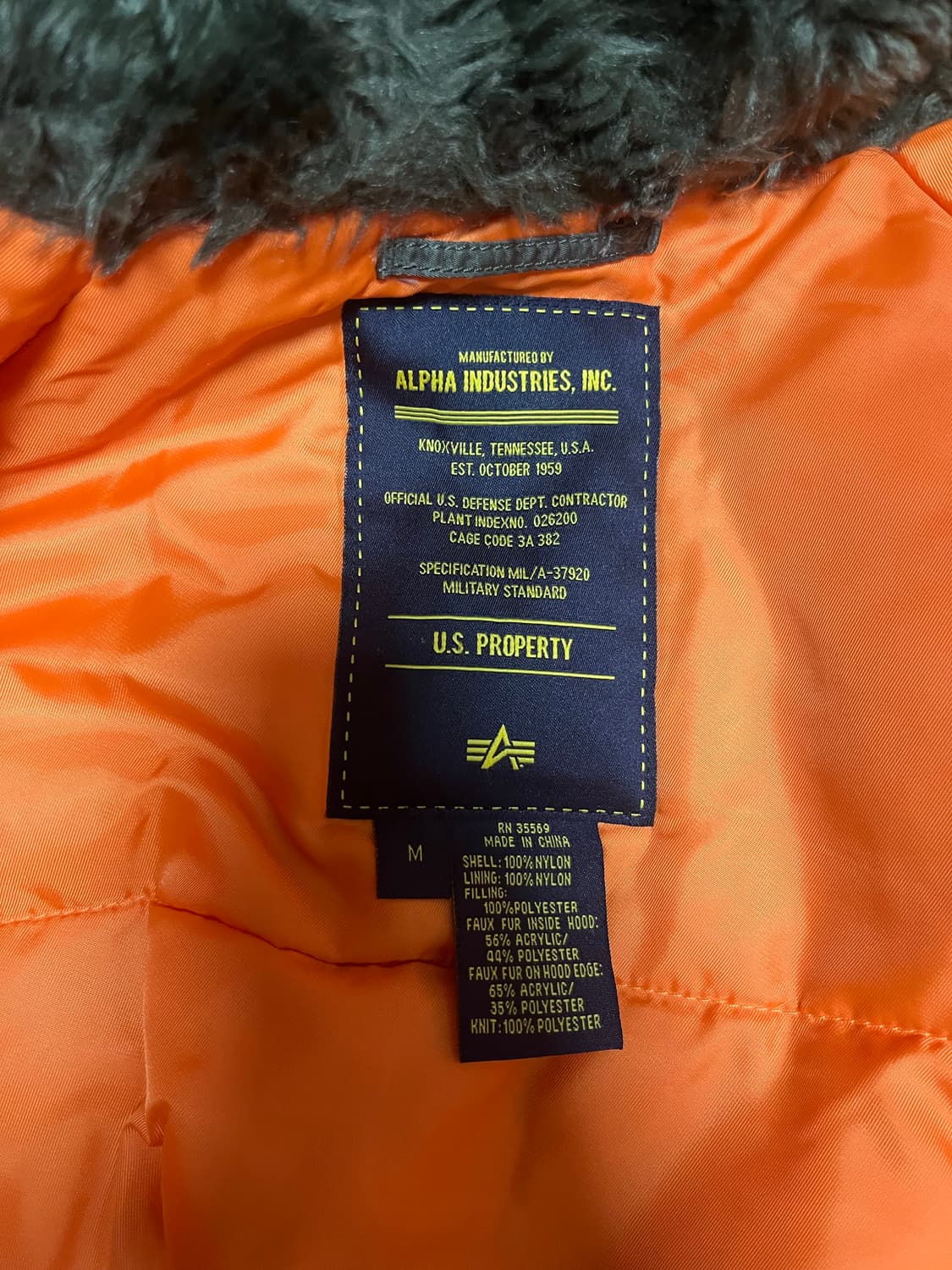 알파인더스트리 N-3B 점퍼 상품이미지2