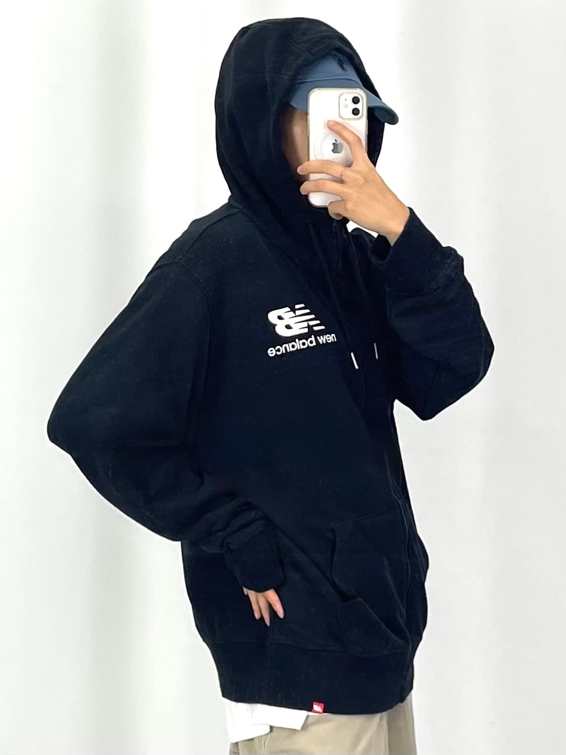 [2XL]뉴발란스 블랙 후드 집업  상품이미지3