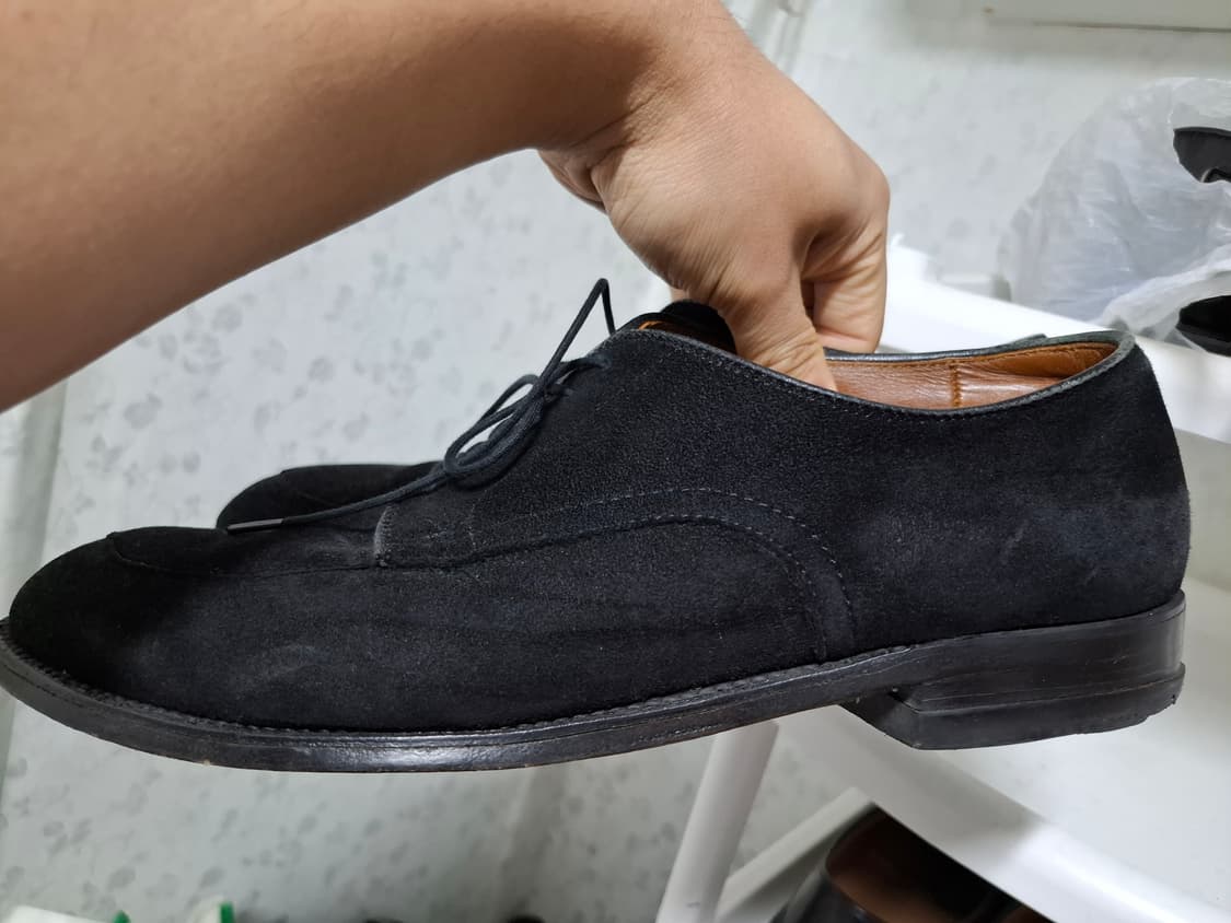 알든X빔즈 9D 블랙 스웨이드 더비 모디파이드 상품이미지4