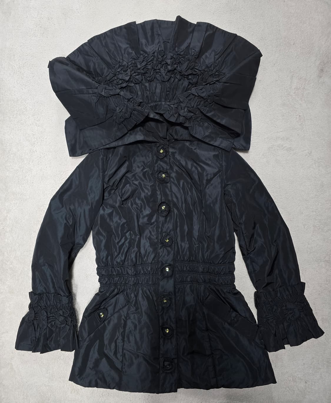 Noko ohno 노코오노 플리츠 장미 자켓 38 상품이미지1