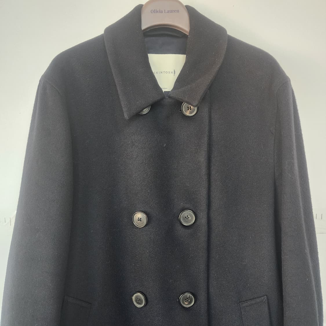 Mackintosh 블랙 더블 버튼 코트 상품이미지2