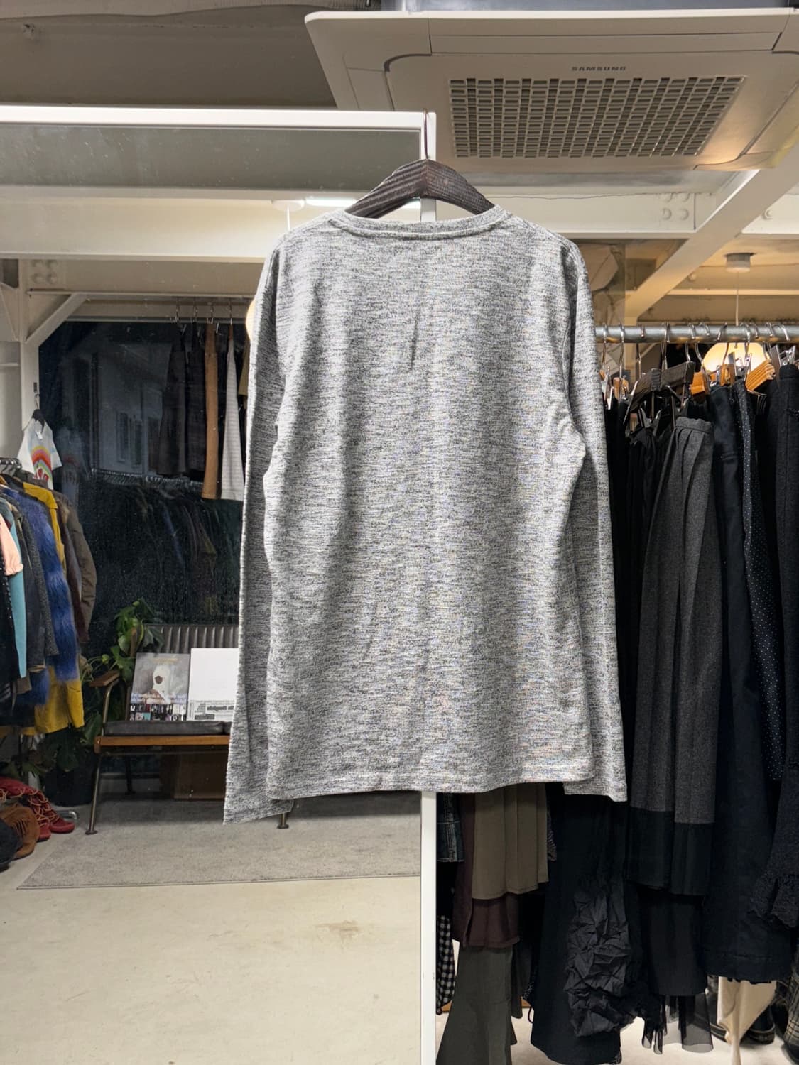 세만틱 디자인 멜란지 롱슬리브 상품이미지2