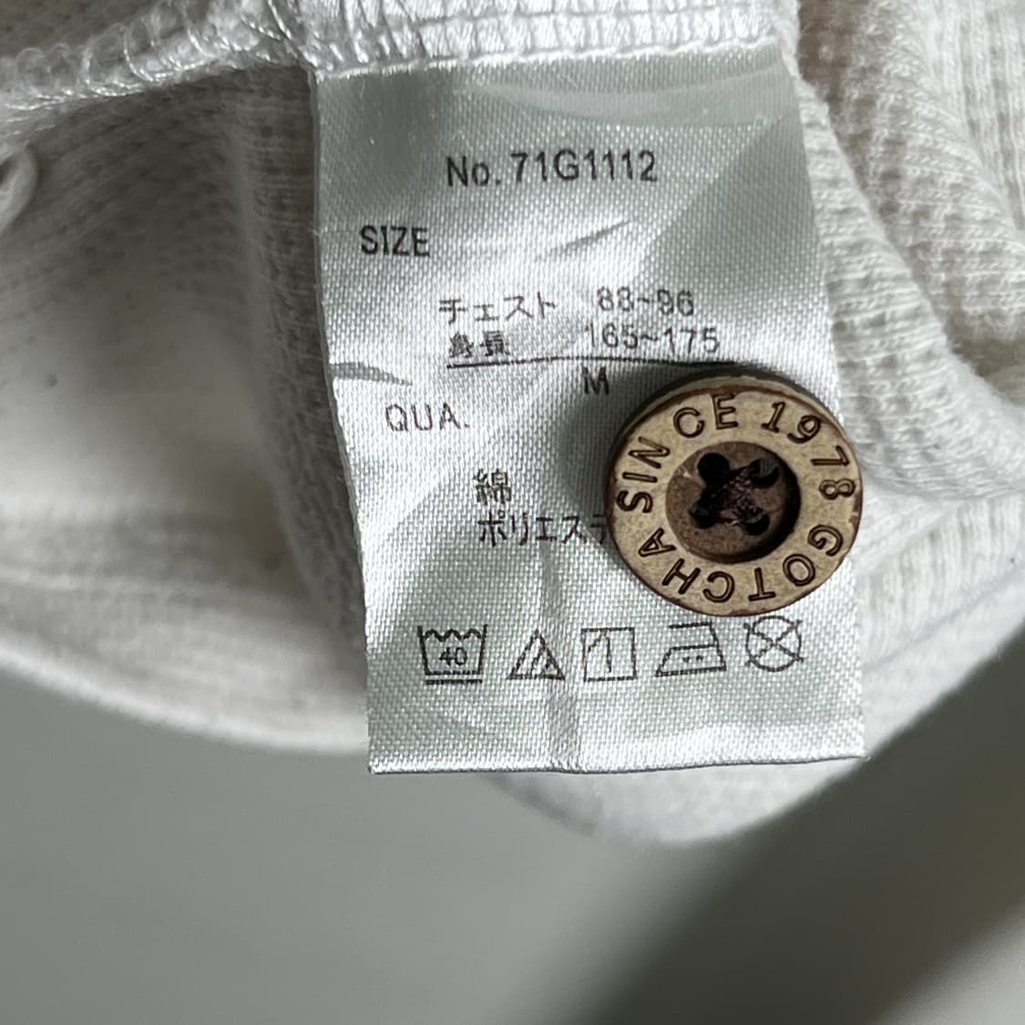 Gotcha 갓챠 나바호 화이트 와플 롱슬리브 M 상품이미지8