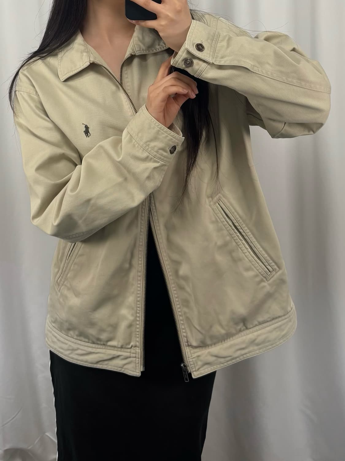 폴로 베이지 스윙톱 자켓 상품이미지1