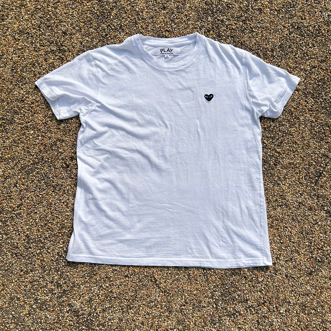 꼼데가르송(comme des garcons) 화이트 로고 반팔티 상품이미지1