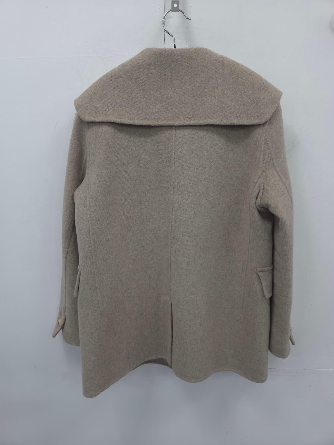 55 레니본 캐시미어 블랜딩 헤링본 코트 상품이미지5