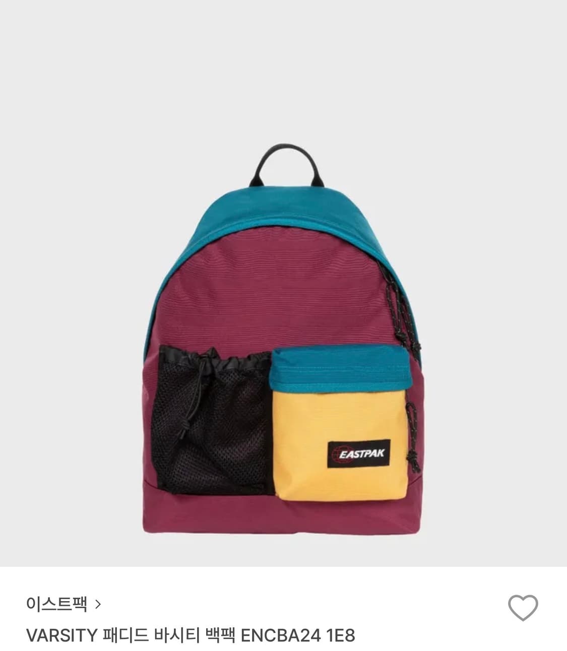 이스트팩 패디드 바시티 백팩 택제거 새상품 상품이미지1