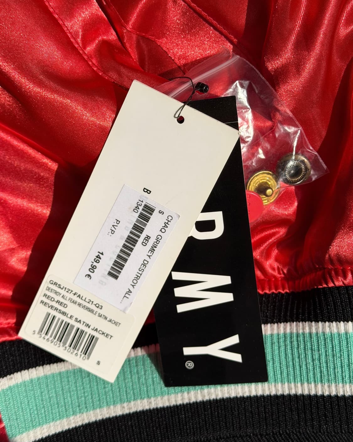 GRIMEY reversible satin bomber jacket 상품이미지10