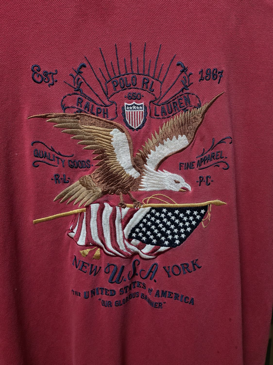폴로랄프로렌 USA 성조기 반팔 카라티 L 상품이미지6