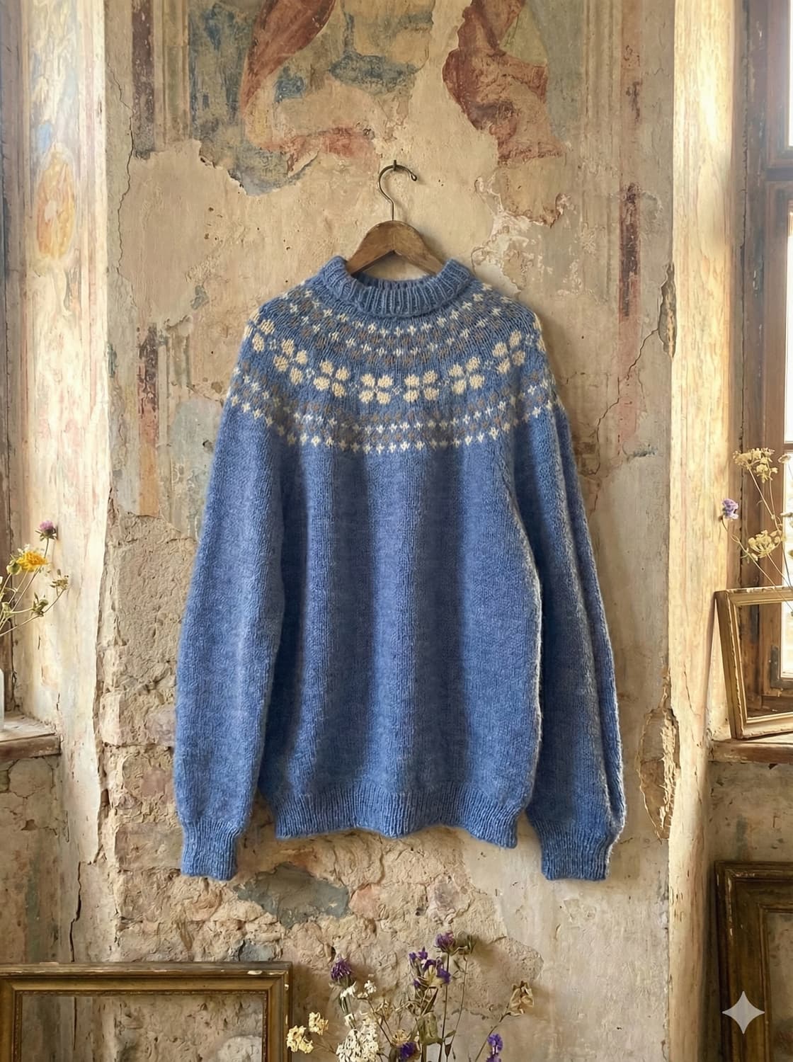 파우더리 블루 노르딕 울니트 상품이미지2