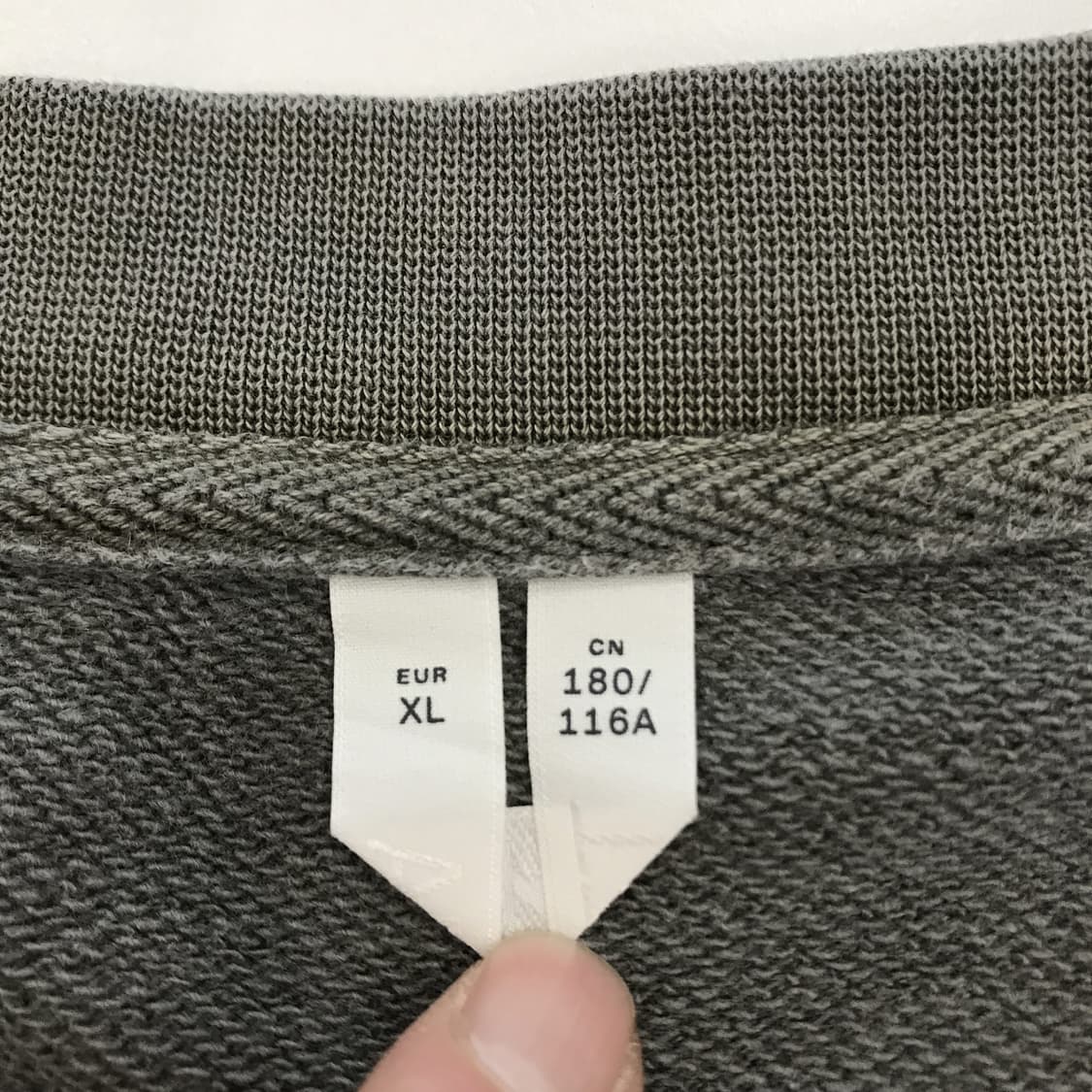 ARKET 아르켓 스웻셔츠 올리브 [XL] 상품이미지4