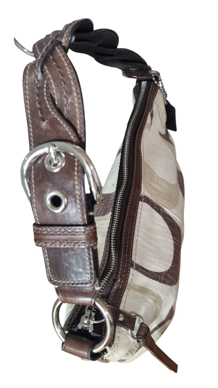 Coach 코치 시그니처 린넨 버클 숄더백 갸루 y2k 상품이미지3