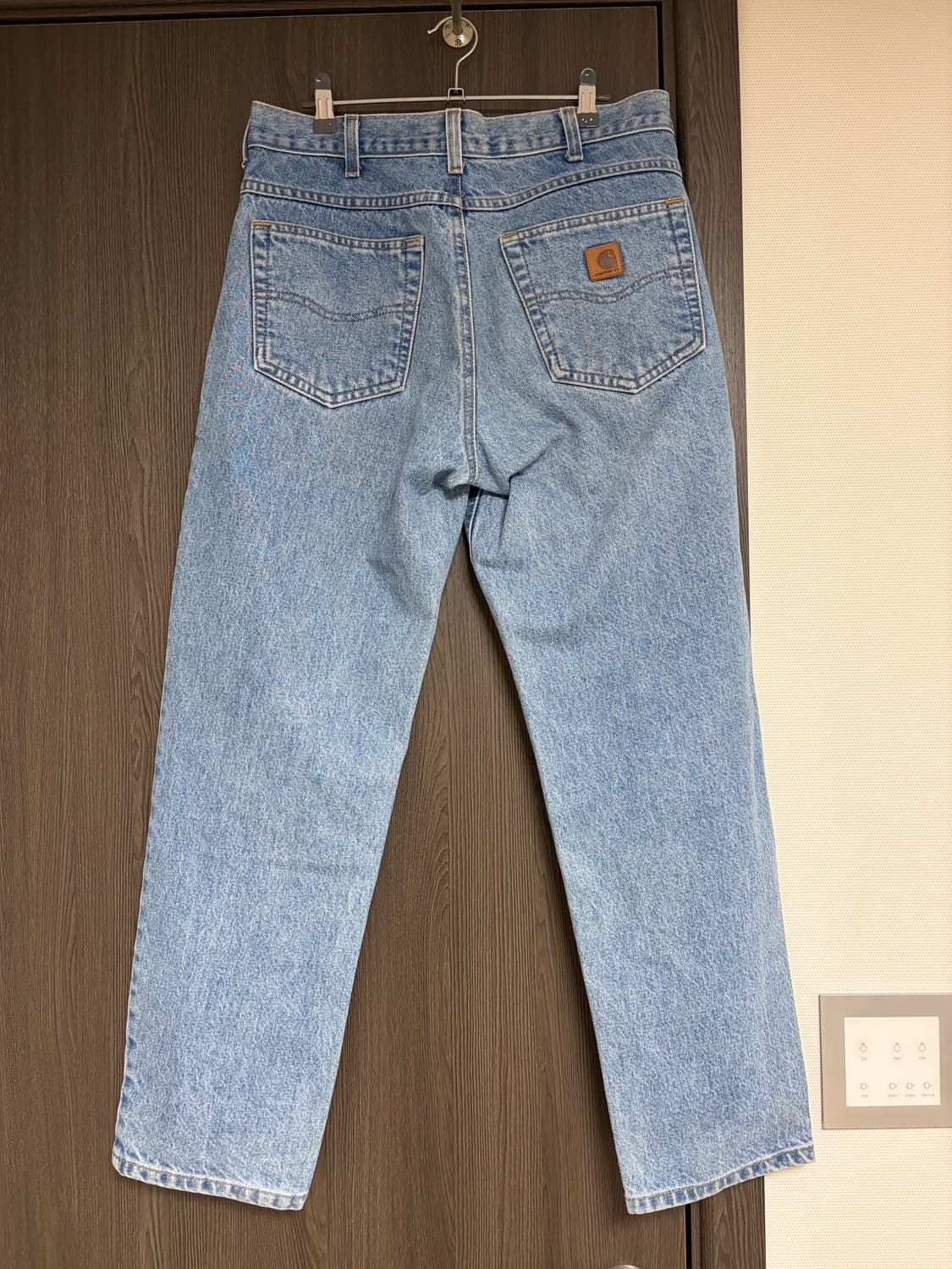 빈티지 칼하트 워크 데님 연청 32x30사이즈 상품이미지2