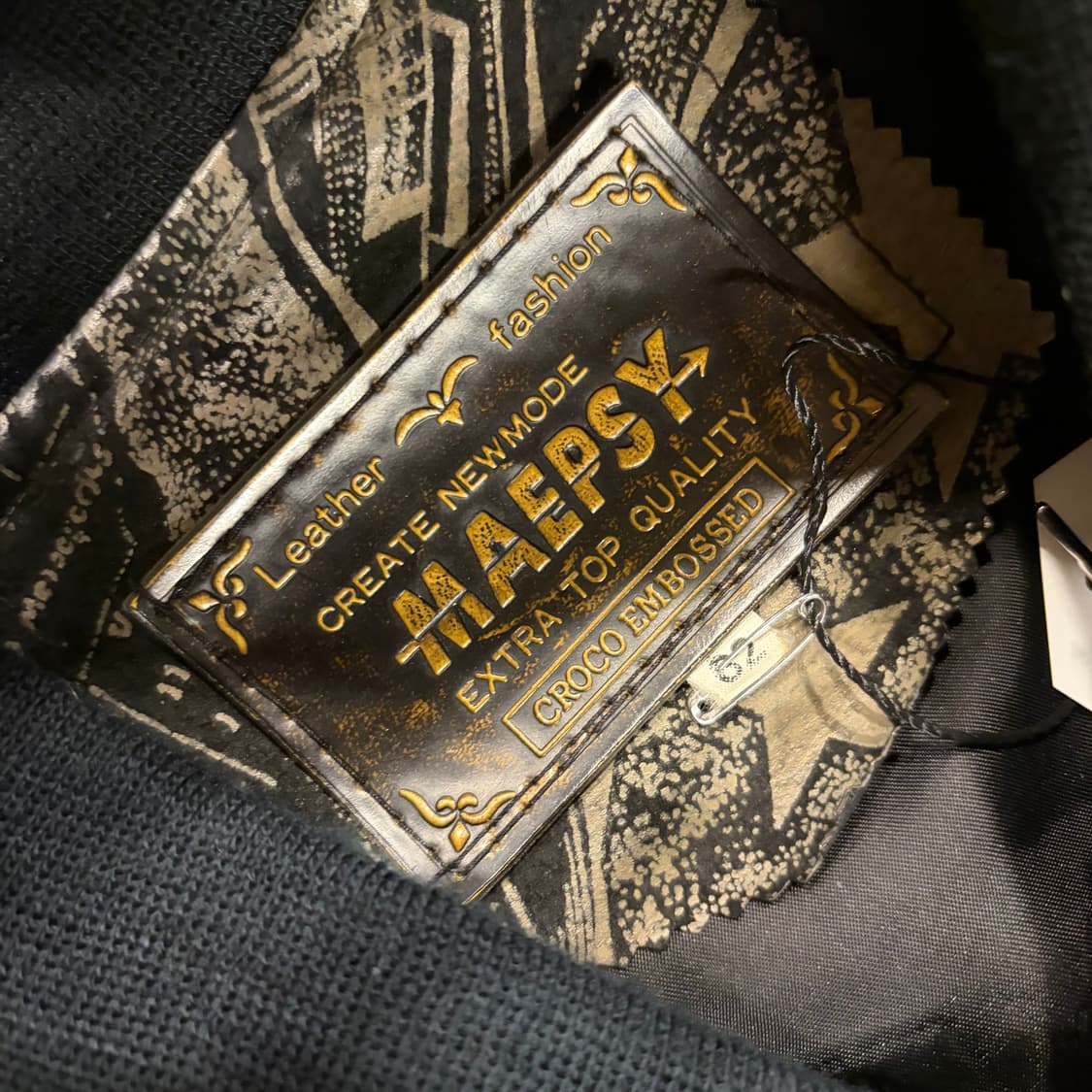 Maepsy vtg 빈티지 레더 집업 자켓 블랙 B645 상품이미지4