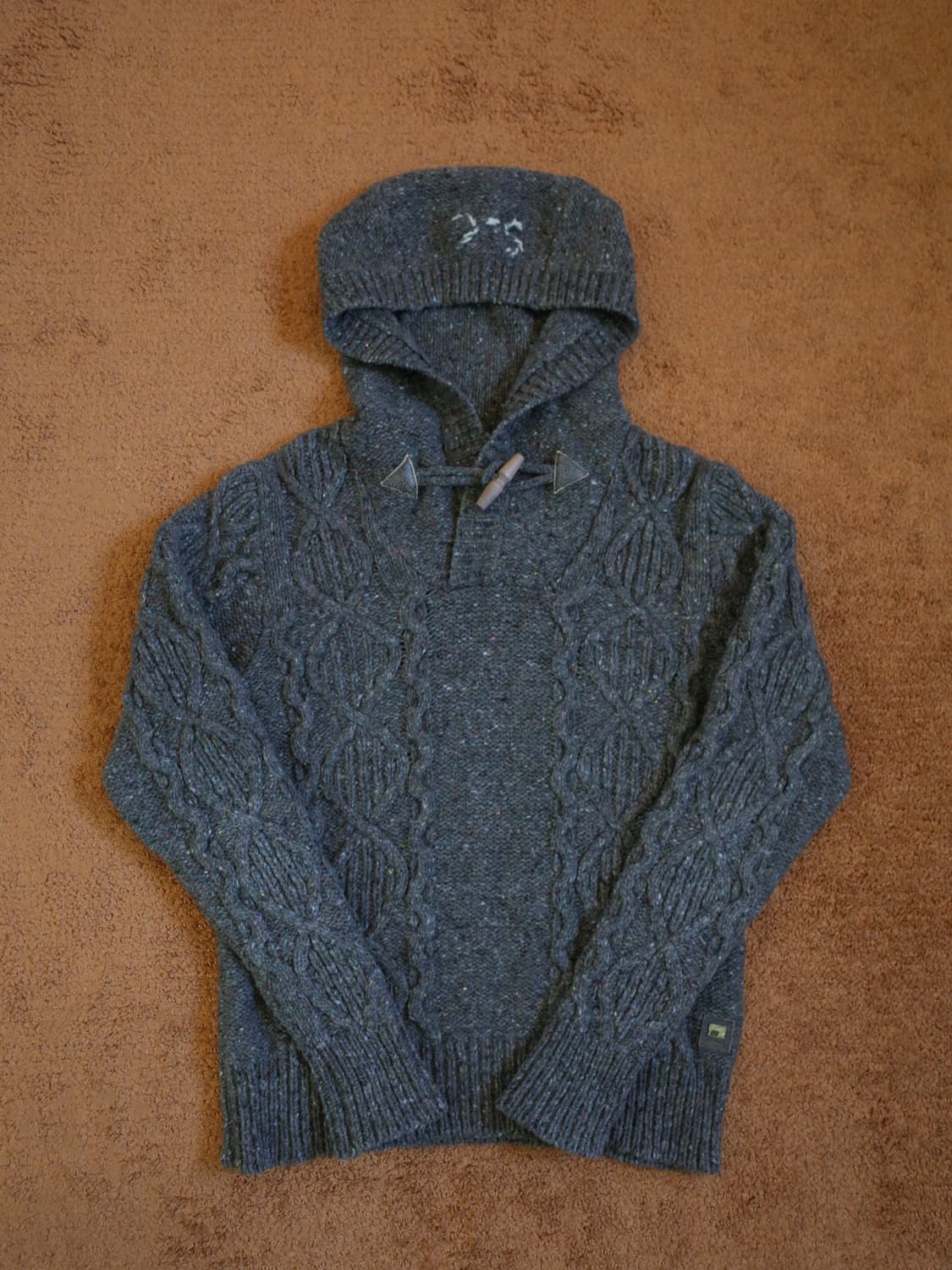 스카치앤소다 케이블 차콜 후드 니트 상품이미지1