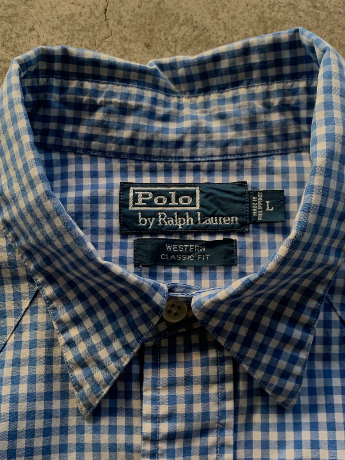 폴로 랄프로렌 깅엄체크 웨스턴 셔츠 상품이미지3