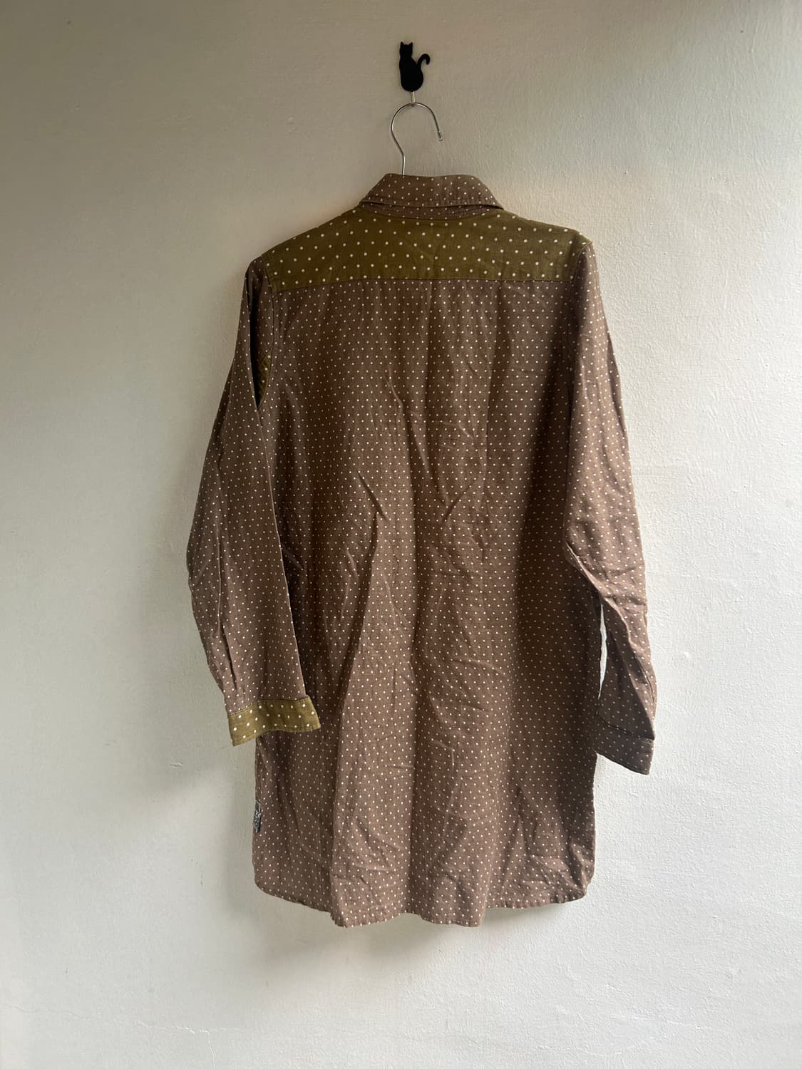 땡땡이 패치워크 셔츠원피스  상품이미지8