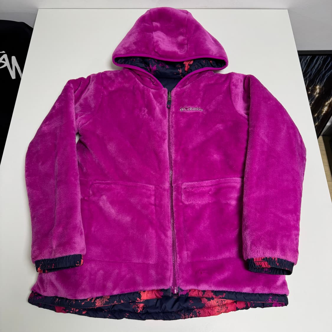 콜롬비아 빅 퍼 리버시블 점퍼 아동 L 상품이미지4