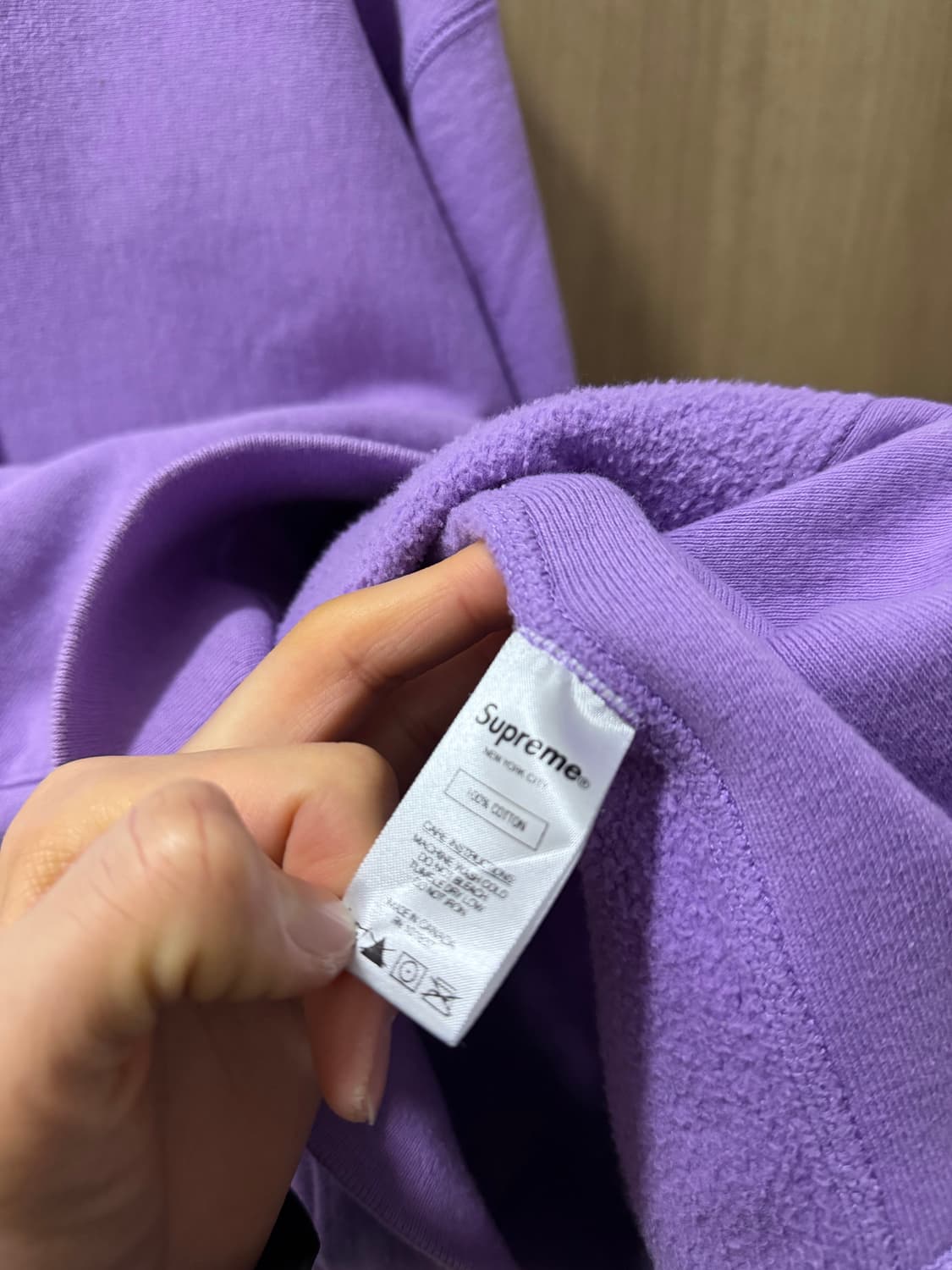 슈프림 [정품] 스터드 (시세 52만) 후드티 로고 퍼플 L(105 상품이미지6